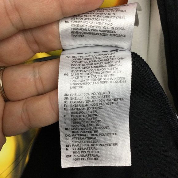 Adidas Climacool Soccer Goalie Jersey, Black w/Flames, Padded Elbow, size Small - Picture 10 of 10